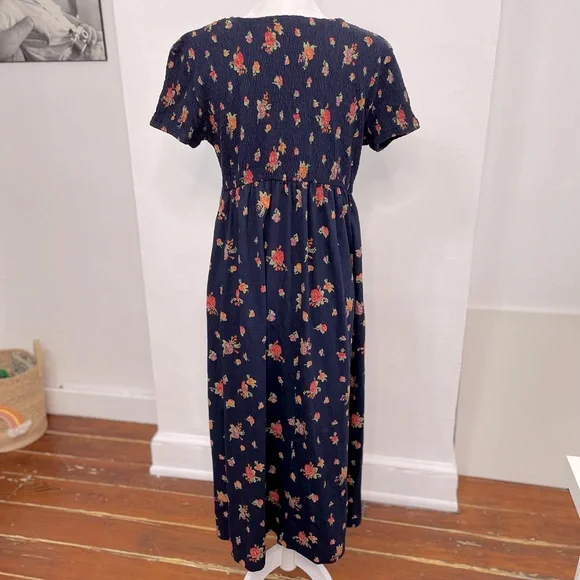 Vintage 90s Liz Sport Floral Maxi Dress - Picture 2 of 10